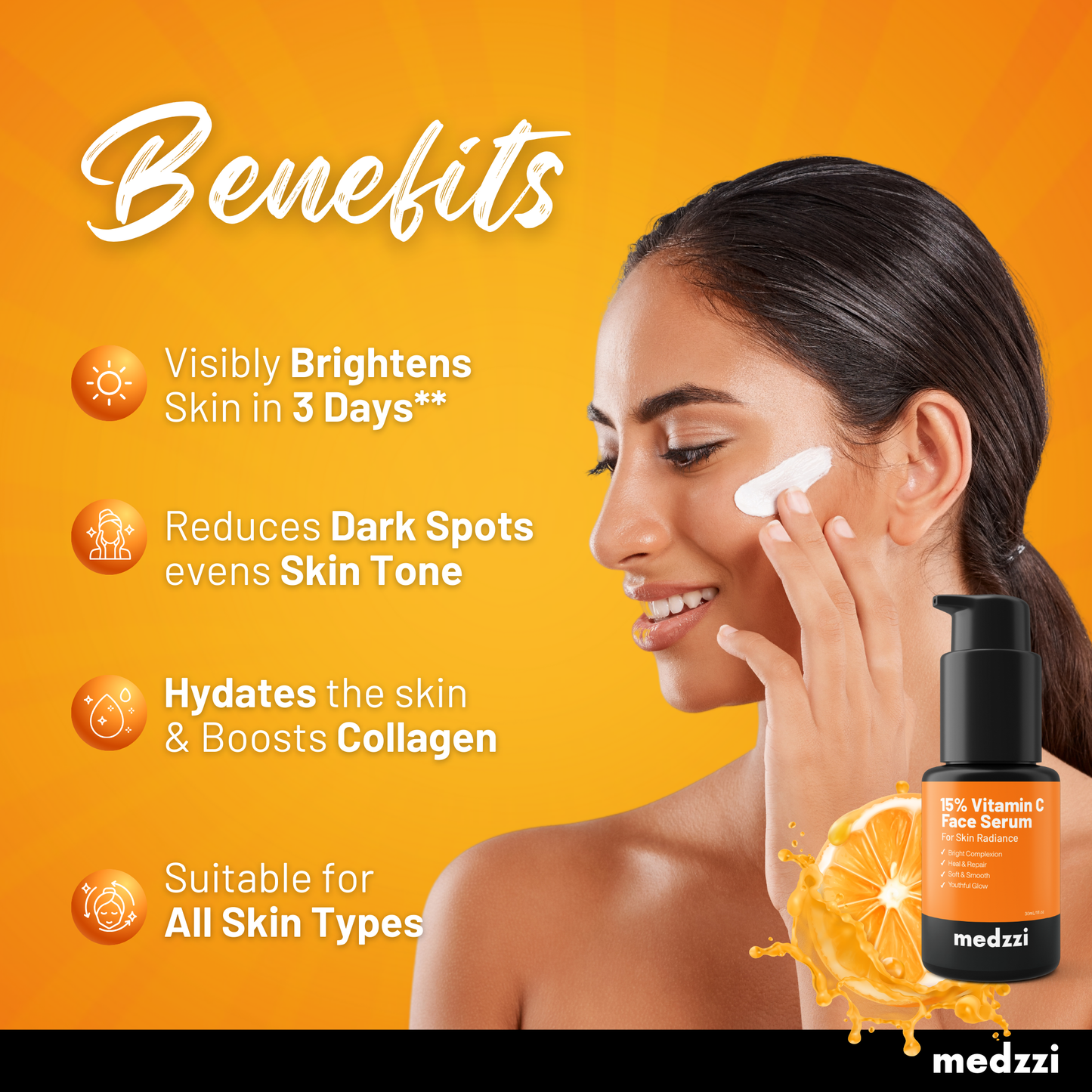 Vitamin C 15% Face Serum | For Skin Brightening