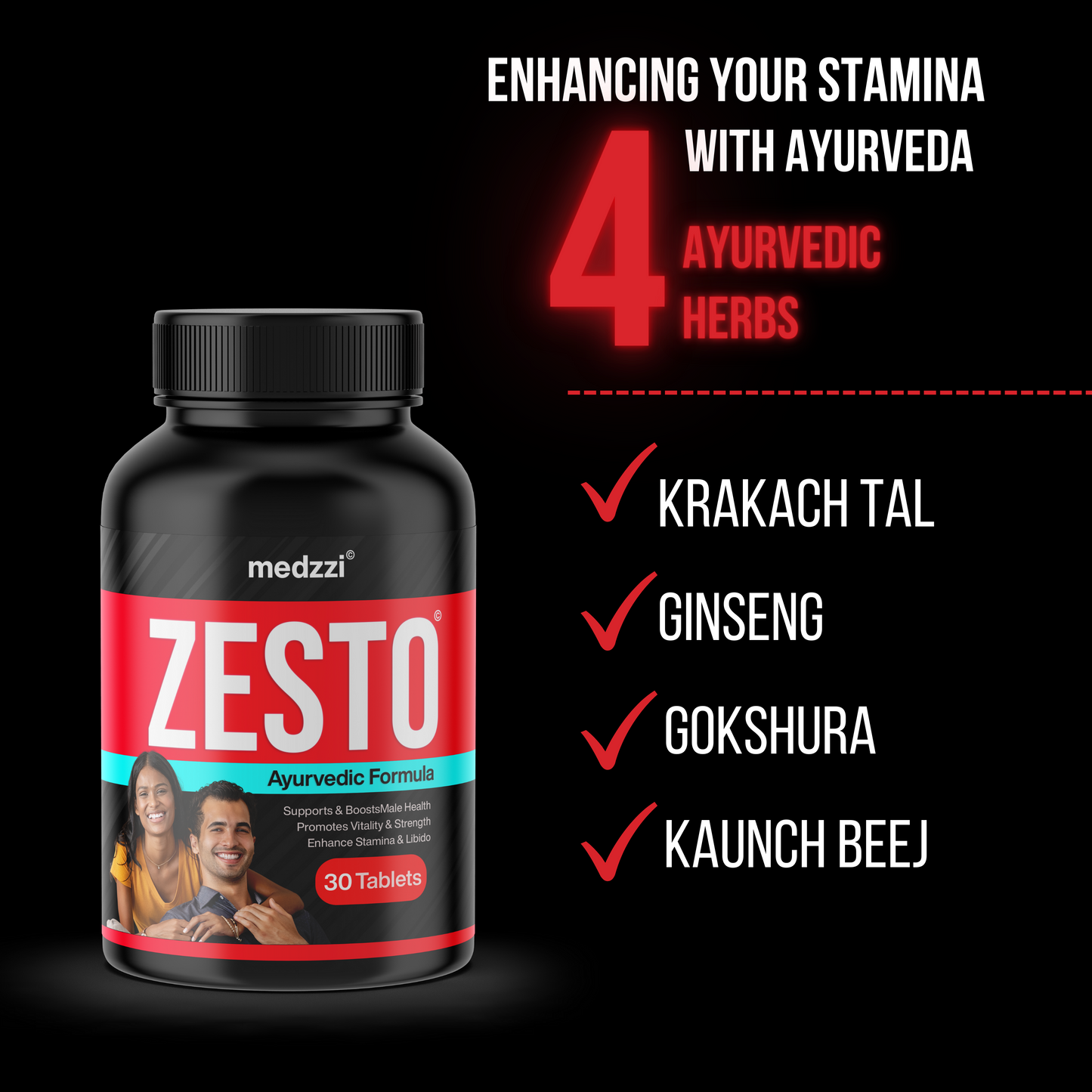 Zesto Vitality Booster | Men's Health Natural Formula