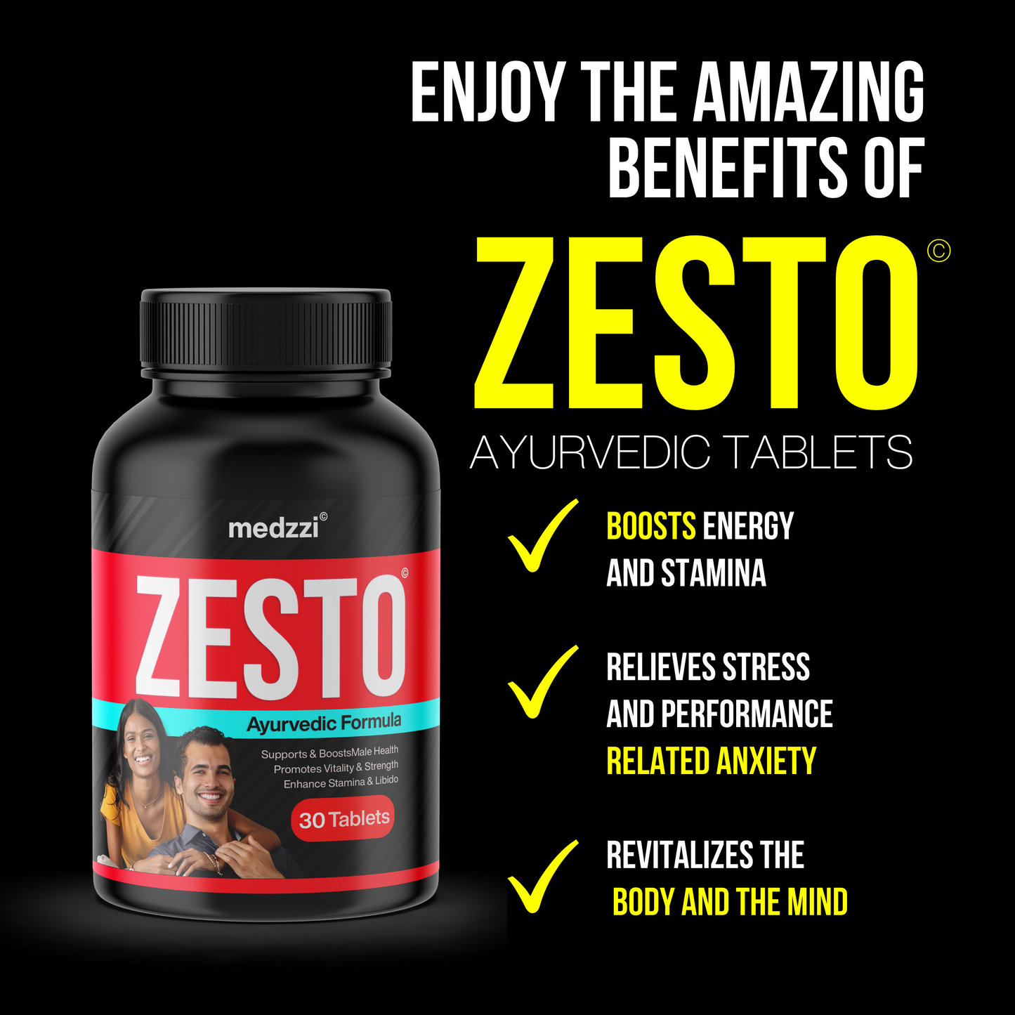 Zesto Vitality Booster | Men's Health Natural Formula