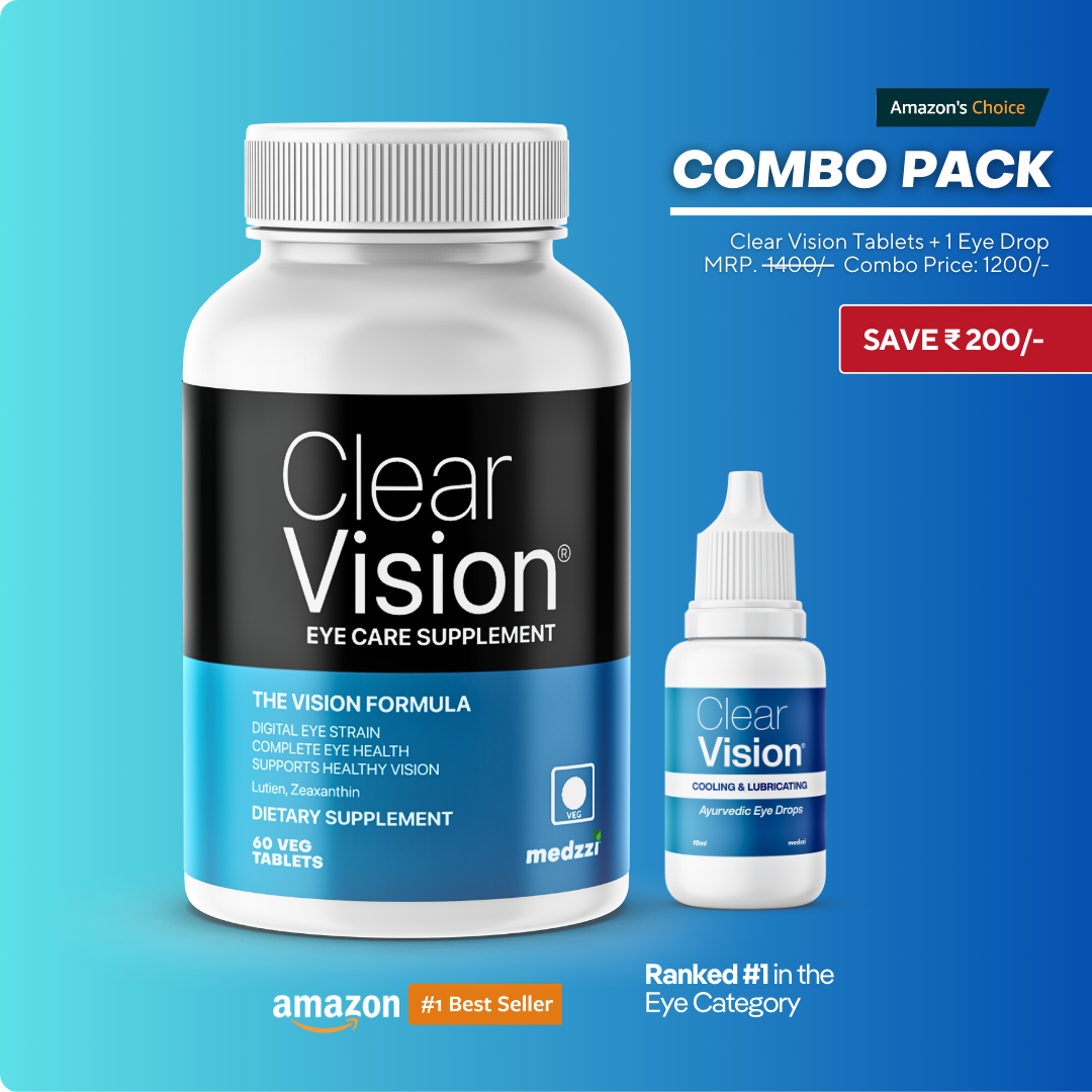 Clear Vision Eye Supplement | medzzi Lutien & Zeaxanthin Eye Care Tablets