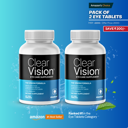 Clear Vision Eye Supplement | medzzi Lutien & Zeaxanthin Eye Care Tablets