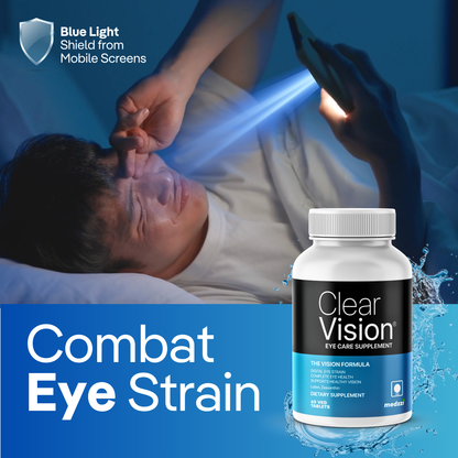 Clear Vision Eye Supplement | medzzi Lutien & Zeaxanthin Eye Care Tablets