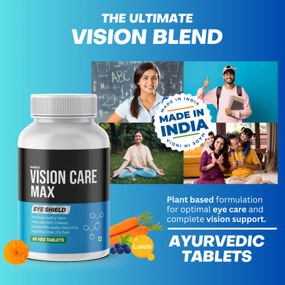 Vision Care Max Tablets | medzzi Zeaxanthin+ Lutein Eye Multivitamin Supplement